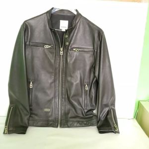 Diesel Black Leather jacket  - Medium